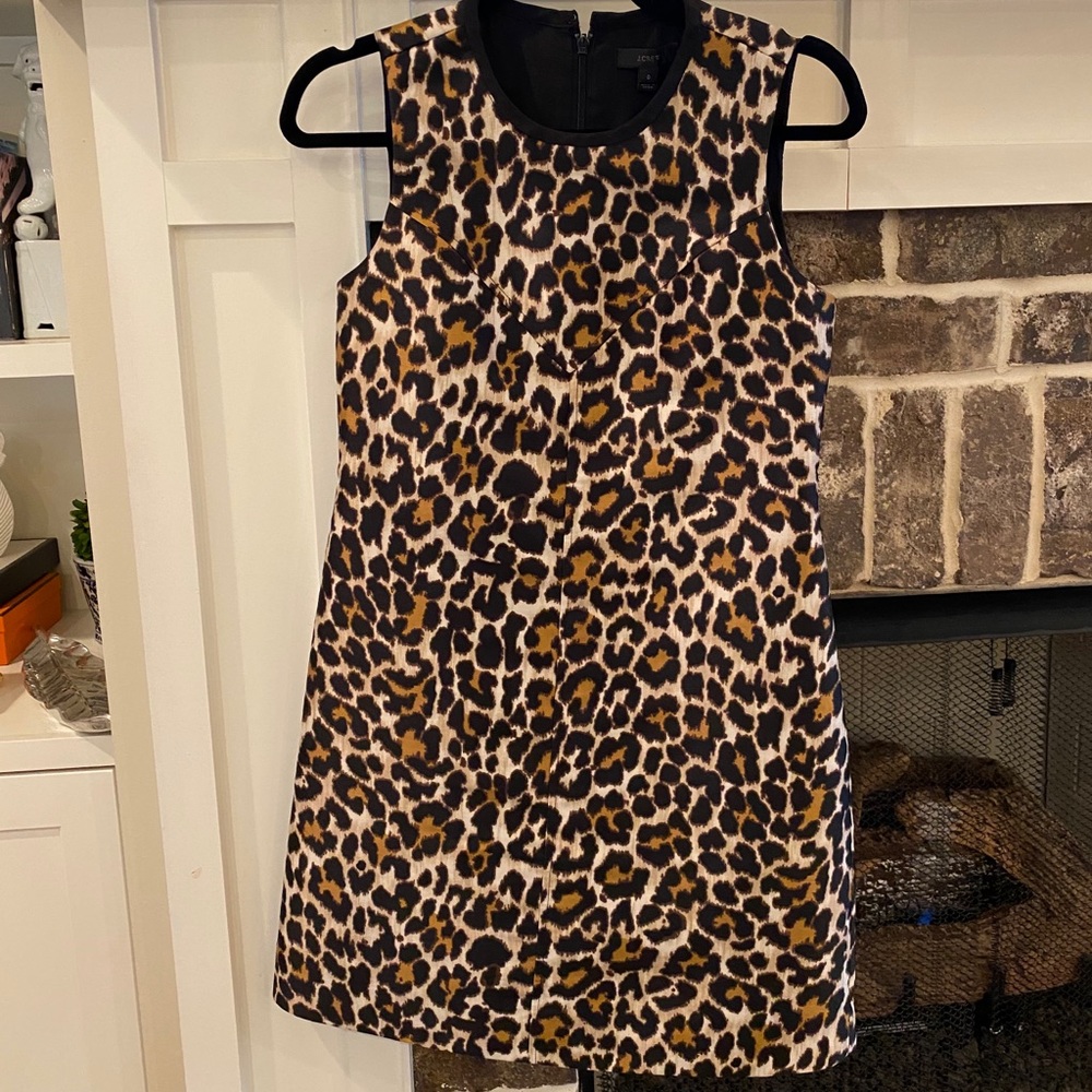 J. Crew Leopard Dress Size 0